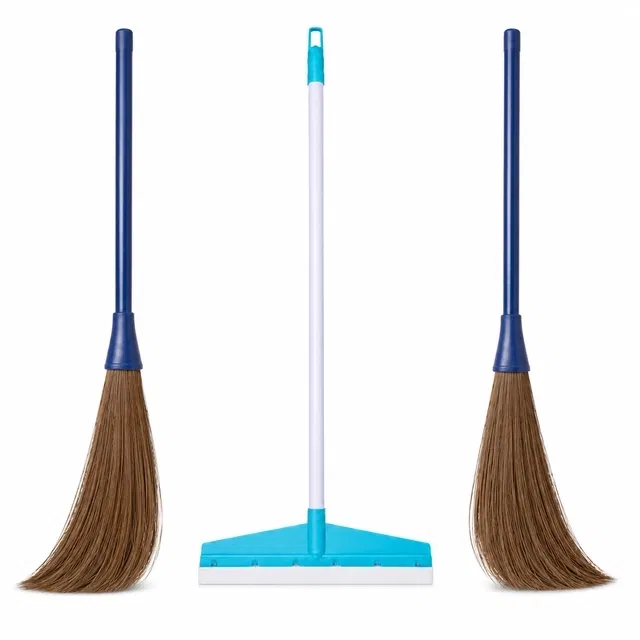 Shagun Plastic Phool Jhado 2 Pcs with Wiper (Set of 2)