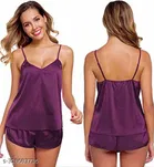 Satin Nightdress Set for Women 