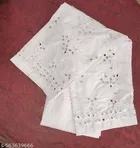 Cotton Solid Pant for Women, White 