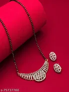 Alloy Mangalsutra with Earrings for Women 
