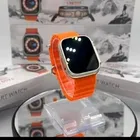 Silicone T800 Ultra Smartwatch for Men & Women (Orange)