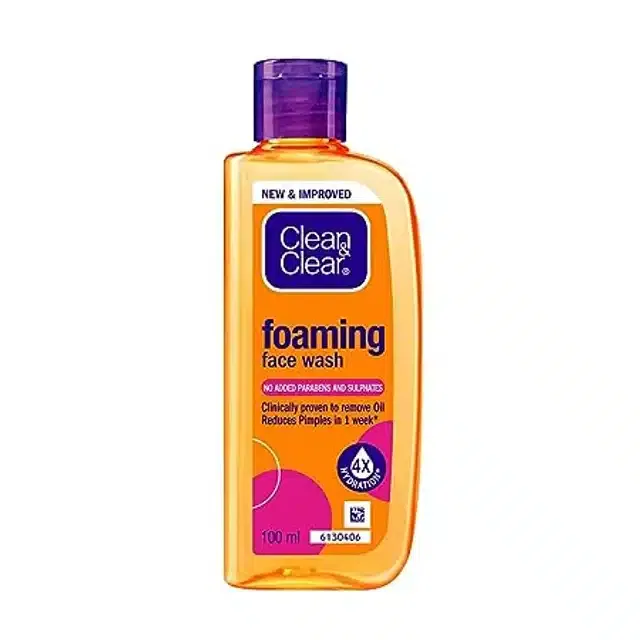 क्लीन & क्लियर फोमिंग फेस वाश 100ml