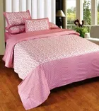 मोराडो कॉटन डबल बेड बेडशीट विद 2 पिलो कवर्स 