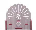 Akarts Om Beautiful Wooden Puja Temple Wall Hanging and Table Top Mandir