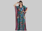 Satin Printed Nightdress for Women (Multicolor, Free size)