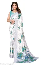 Designer Printed Georgette Saree for Women, Pack of 2 