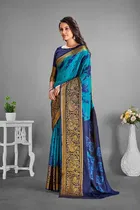 Moss Chiffon Printed Saree for Women 