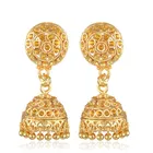 Brass Gold Plated Earrings for Women (Gold, Set of 1)