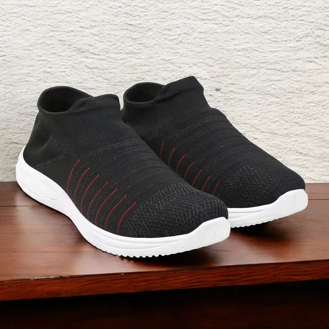 Casual Shoes for Men (Black, 10)