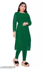 Net Kurti for Women,  Green  