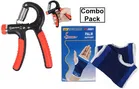 Plastic Hand Gripper with Long Lasting Palm Support (Multicolor, Set of 2)