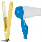 Plastic Hair Dryer with Straightener 