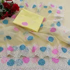 Lycra Blend Embroidered Saree for Women 