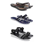 Sandals with 2 Pairs Flats for Women 