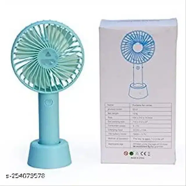 Rechargeable Mini Hand Fan (Sea Blue)