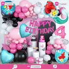Mermaid Princess Theme 4th Happy Birthday Decoration,Multicolour,Set Of 1