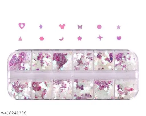 12 Grid Imitation Glass crystal manicure Art  Mineral Jewelry Mixed Bride Phototherapy