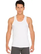 Cotton Vest for Men (White, S)