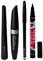 3 In 1 Mascara, Eyeliner & Eyebrow Pincil with 36 Hrs Pen Eyeliner 