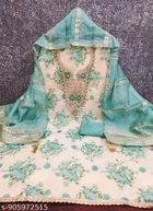 Embroidered Punjabi/All Over Suits Semi-Stitched Suits 