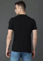Round Neck Logo Print T-Shirt for Men 