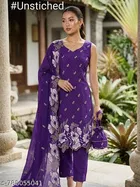Embroidered Floral Patiala for Women 