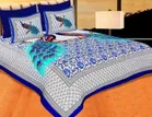 Navkar Creation Cotton Printed Bedsheet with Pillow cover 