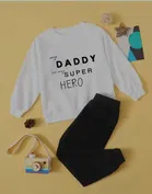 Full Sleeves Printed Top & Bottom Set for Kids 