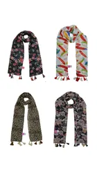 Chiffon Printed Scarves for Women & Girls 