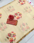 Cotton Linen Saree for Women 