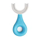 Silicone U Shaped Baby Tooth Brush with 360 Degree Soft Bristles (Multicolor)