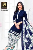 Synthetic Unstitched Dress Material for Women & Girls 