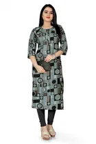 A-Line Crepe Kurti for Women 