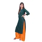 Rayon Embroidered Kurti for Women 