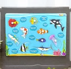 TodFod Wooden Fish Identify Puzzle with Knobs