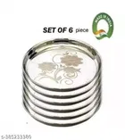 Stainless Steel Dinner Full Plates 