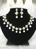 Alloy Necklace with Earrings for Women 