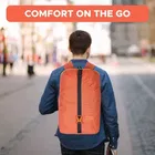 DE VAGABOND STATIC Orange Bag, Backpack 17 Inch 18 Ltr Casual/Daypack 