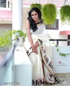 Cotton Silk Abstract Saree for Women 