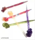 Plastic Hair Juda Bun Stick for Women, Multicolour, Pack of 6