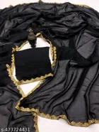 Chiffon Solid Saree for Women 