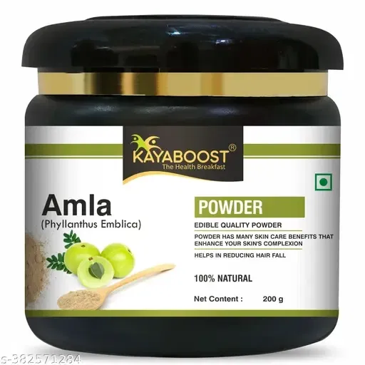 Kayaboost 100% Pure and Natural Amla Powder for Hair Mask and Face/Amalaki Powder/Indian gooseberry (200 g, Pack of 1)