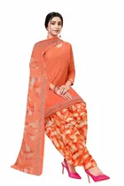 शारदा क्रिएशन क्रेप फ्लोरल प्रिंट सलवार सूट अस्टीचड 