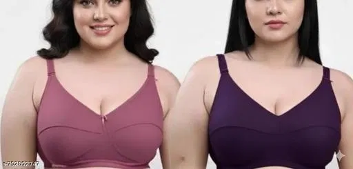 Non Padded Full Coverage Bra for Women, Pack of 2 (Multicolor, 38B)