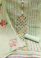 Chanderi Cotton Unstitched Dress Material for Women 