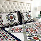 Acrylic Queen Bedsheet with 2 Pillow Cover 