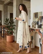 Floral Embroidered Kurta with Trousers & Dupatta for Women 