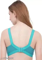 Cotton Blend Solid Non Padded Bra for Women 