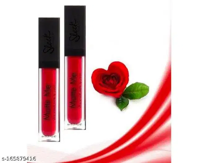 Matte Me Liquid Lipsticks (Red, Pack of 2)