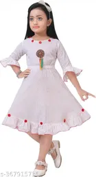 Cotton Blend Frock for Girls 